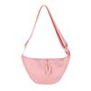 Solid Color Single Shoulder Bags Handbag Half-moon Bag Simple Hobo Crossbody Bag  Unisex