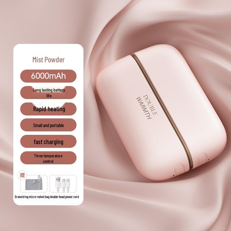 Двойной магнитный сертифицированный грелка для рук 2025: Мини-портативный, ручной, взрывозащищенный, два в одном подогреватель для ребенка