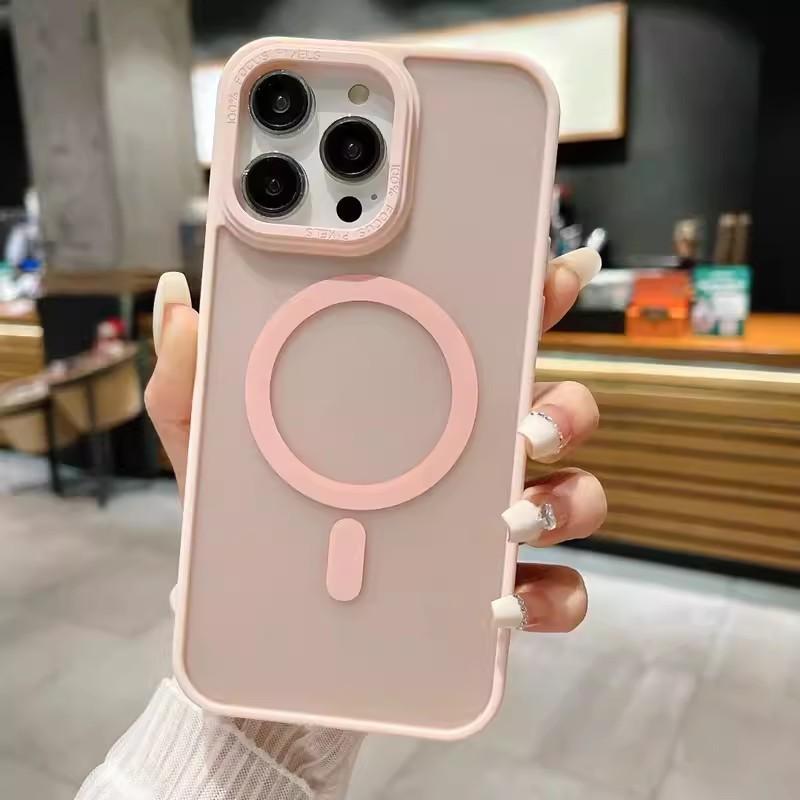 Apple 16proMax Магнитная зарядка Чехол для мобильного телефона Ощущение кожи iPhone 15 Улучшенный матовый Подходит для 14 Чехол для защиты от падений