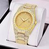 Reloj Hombre Original Big Brand Men Watches Casual Alloy Band Diamond Date Quartz Gifts Wrist Vintage Watch Relogio Masculino