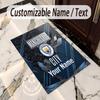 Crystal Velvet Rug Manchester City Print Custom Name Text Floor Mat Home Decor