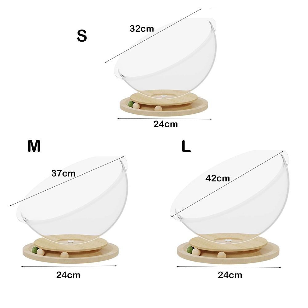 Transparnt Space Capsule Cat Bed Round Cat Toys Good Load Bearing Cat Sleeping Nest Kitten