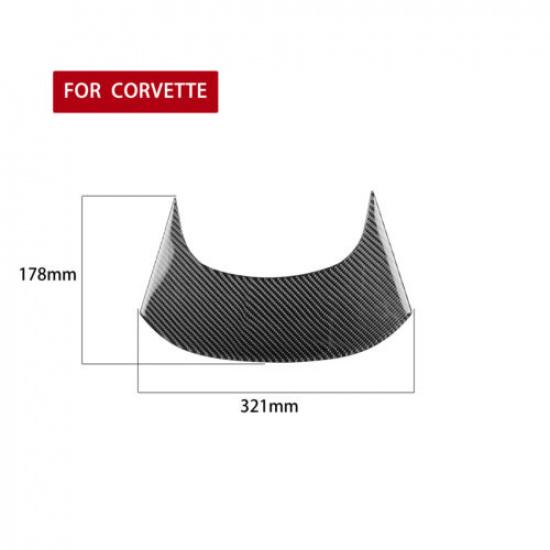 Carbon Fiber Interior Rear Center Cover Trim For Chevrolet Corvette C7 2014-
