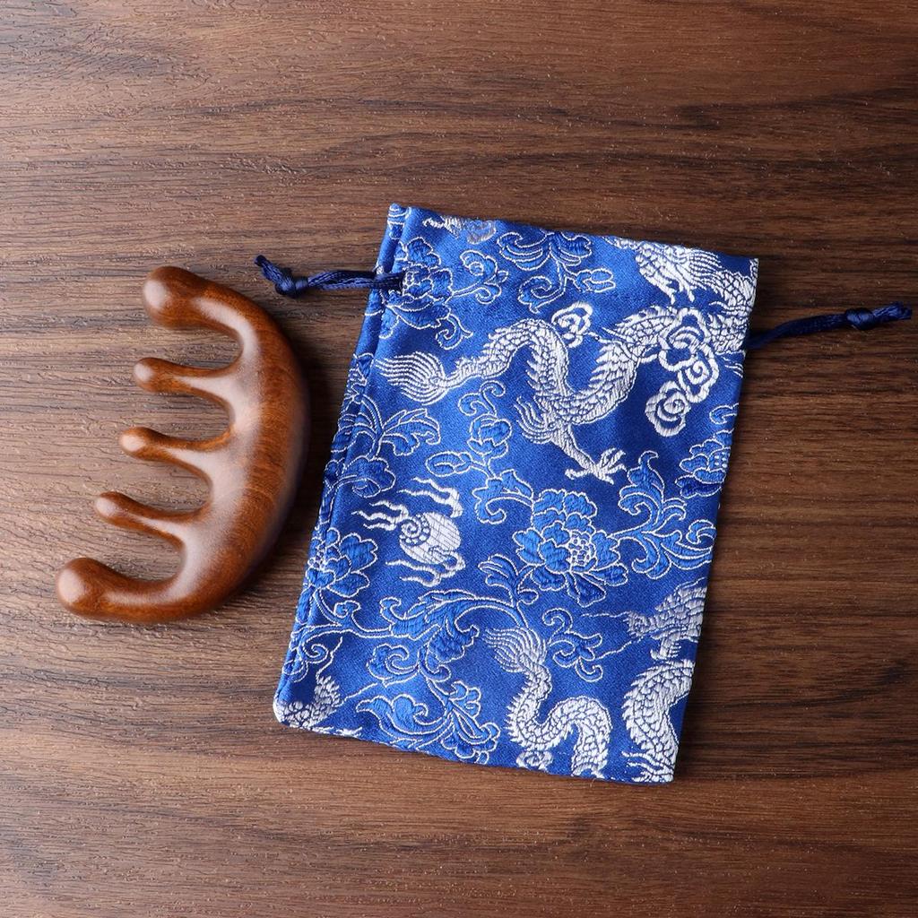 Массажная расческа из сандалового дерева: Портативный деревянный гребень для головы и меридианов сувенир