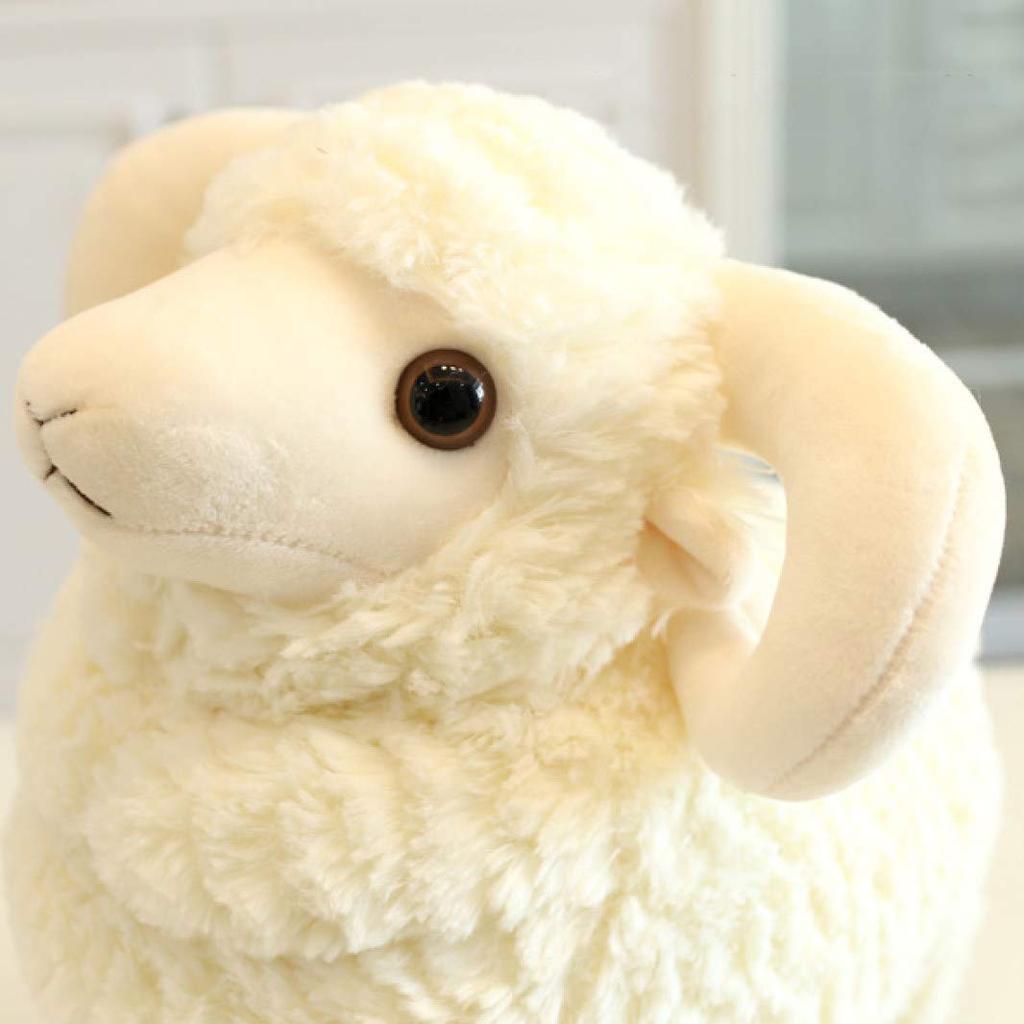 Пушистая и мягкая плюшевая подушка-обнимашка в виде овечки, 25-45 см, Милая игрушка-животное, Идеально подходит в качестве подарка на день рождения для детей или для нее, Подарок на праздник, Подарок для