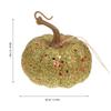 6Pcs Lifelike Sparkling Glitter Pumpkins Halloween Party Decor Fake Fall Harvest Ornament Mini Table Centerpiece Mantel Display