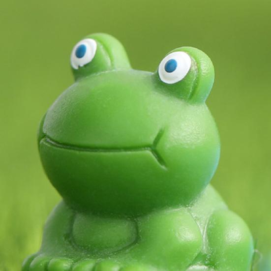 Frog Figurines Garden Vibrant Color Statues Adorable Appearance Compact Size Frog Animal Model