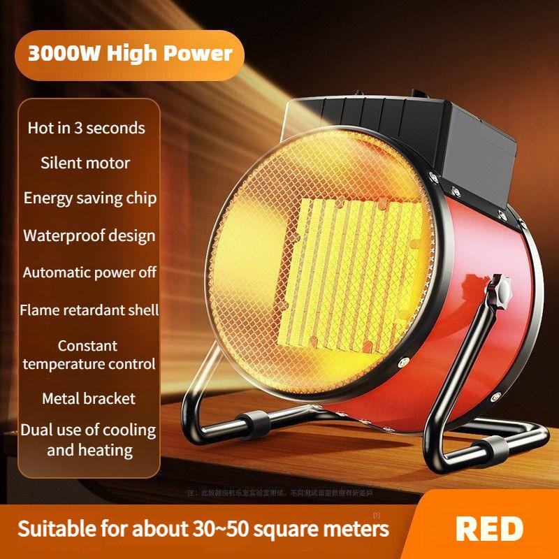 Small Fast Heating Warm Air Blower Household Bathroom Electric Heater Industrial High Power Hot Air Fan