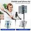 Aokeo Boom Microphone Stand Floor Tripod 42-68 Inches Portable Tablet Holder Supports Any Microphone