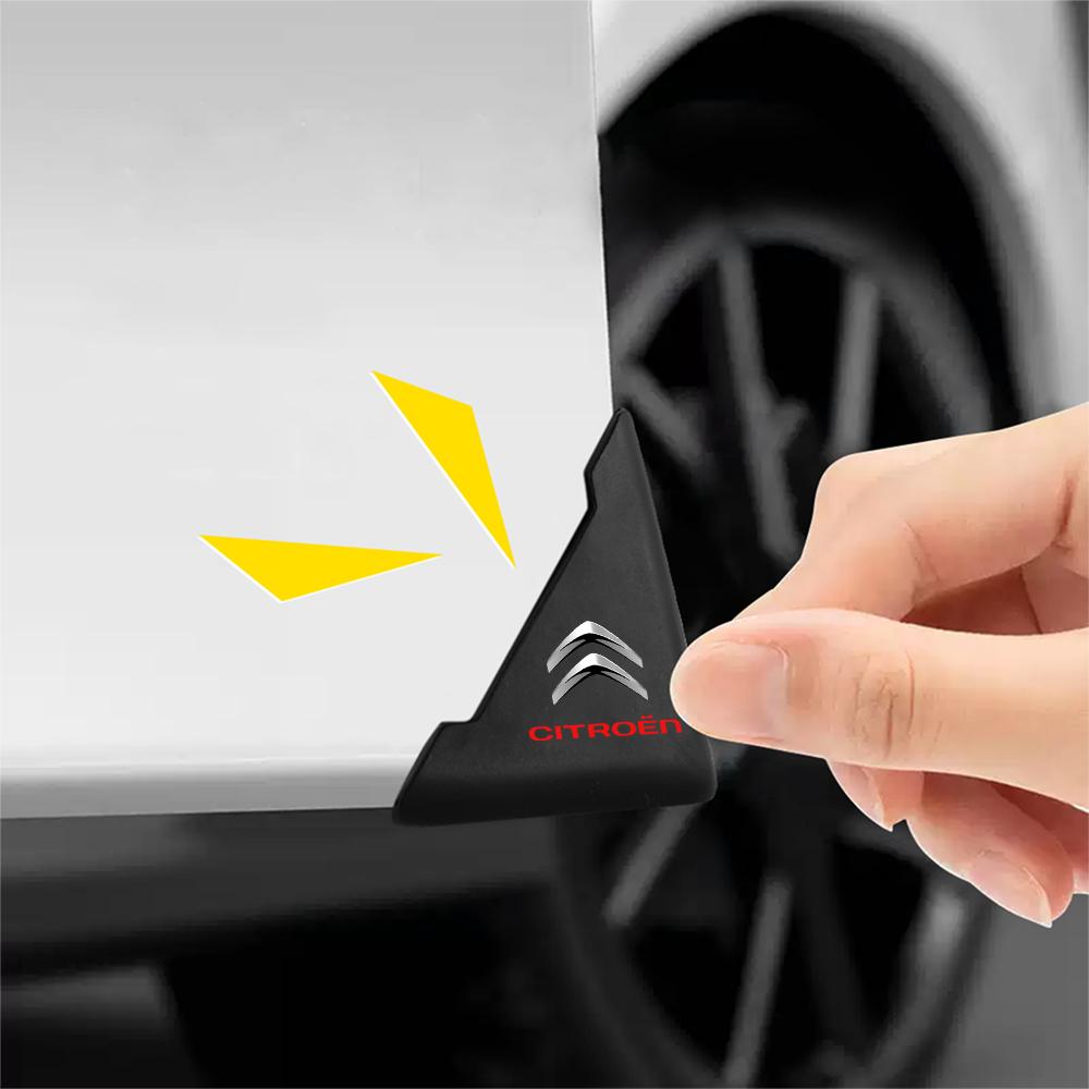 2 шт. Наклейка для защиты угла двери автомобиля, бампер, защита безопасности Для Citroen C1 C2 C3 C4 C5 C6 C8 C4L DS3 DS4 DS5 Picasso Автоаксессуары