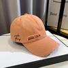 Peaked cap female ins casual fashion embroidered letter baseball cap men's old versatile sunscreen visor