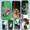 Аниме Ветровка Сакура Чехол для телефона Samsung S25,S24,S21,S22,S23,S30,Ultra,S20,Plus,Fe,Lite,Note,10,9,5G Черный Чехол