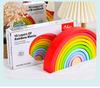 Деревянный набор радужных арок из десяти слоев для детей, развивающие игрушки для игры, подарок