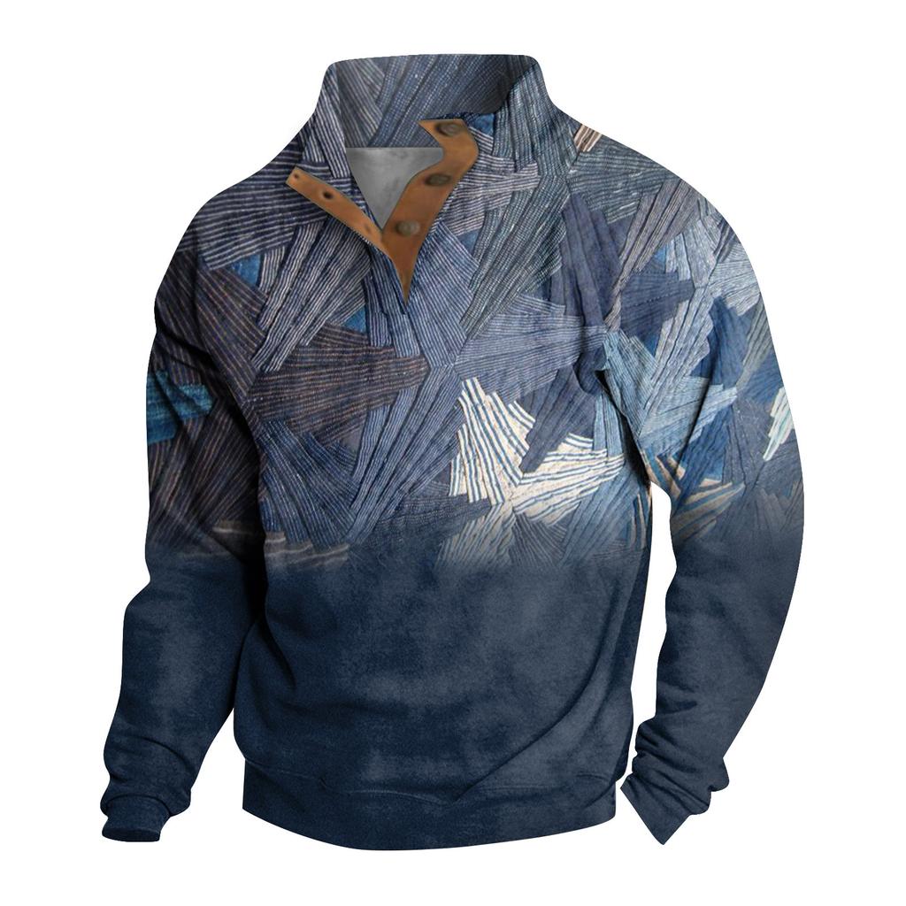 Весенне-осенняя мужская толстовка с воротником-стойкой на открытом воздухе, повседневные свитера, топы