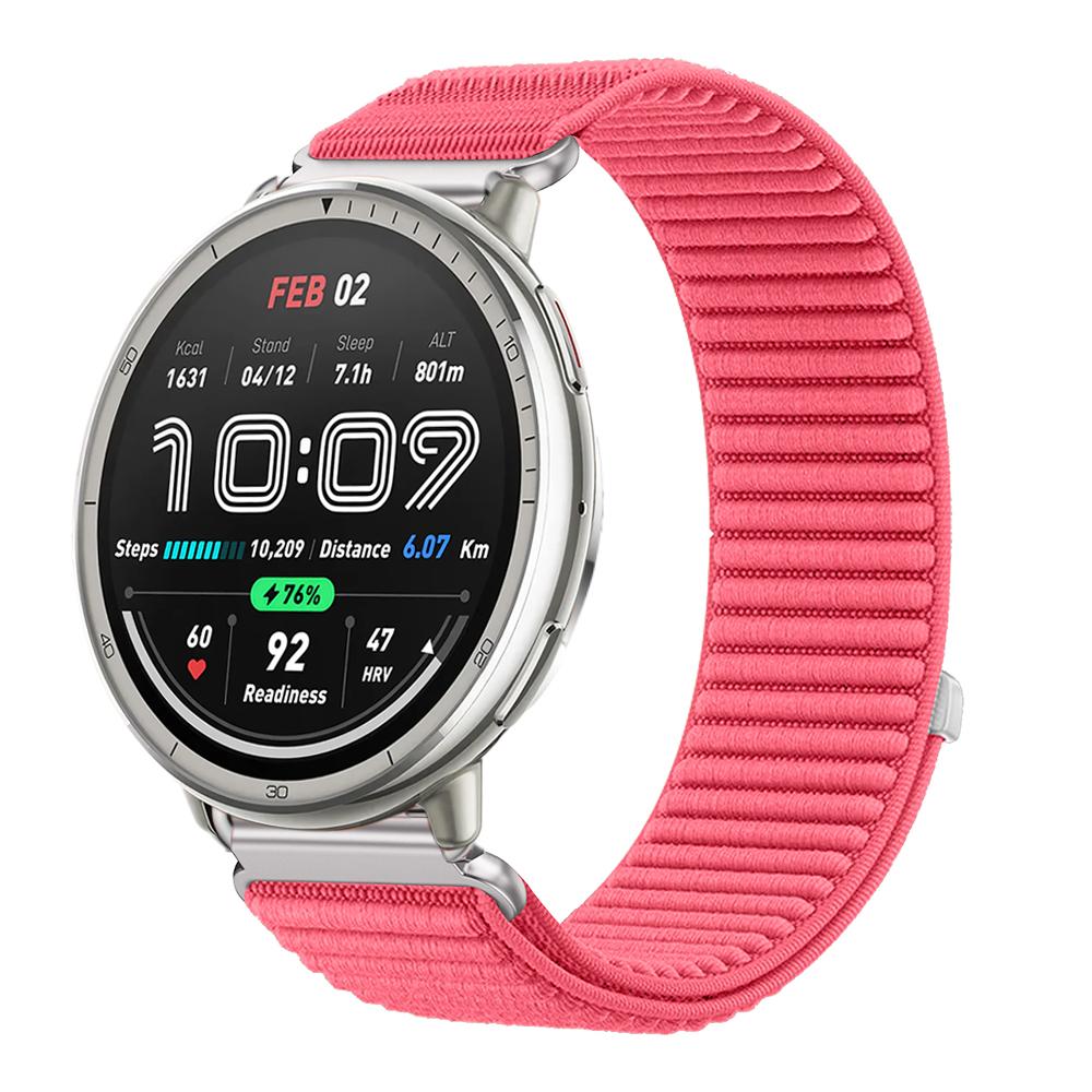 20 мм 22 мм Нейлоновый ремешок-петля для Amazfit Active 2 Ремешок для Amazfit Balance 2/Helio/Bip 6 5/GTR/GTS 4 3 Дышащий браслет