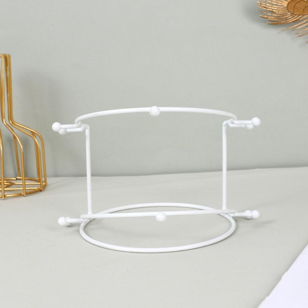 Gold White Crown Display Stand 2/3/4-Tier Jewelry Organizer For Girl Room Exhibition