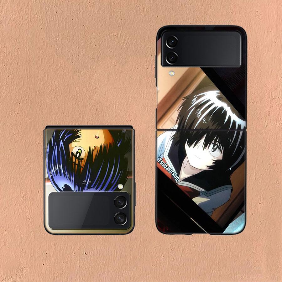Urabe Mikoto Чехол Для Samsung Z Flip7 6 Чехол Galaxy Ударопрочный Z Flip5 Z Flip3 4 5G Жесткая Крышка Телефон TPU PC Жесткий Funda