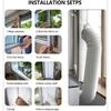 Flexible Cloth Window Seal With Zip Flexible Cloth Sealing Plate AC Window Seal  Tumbler Dryer