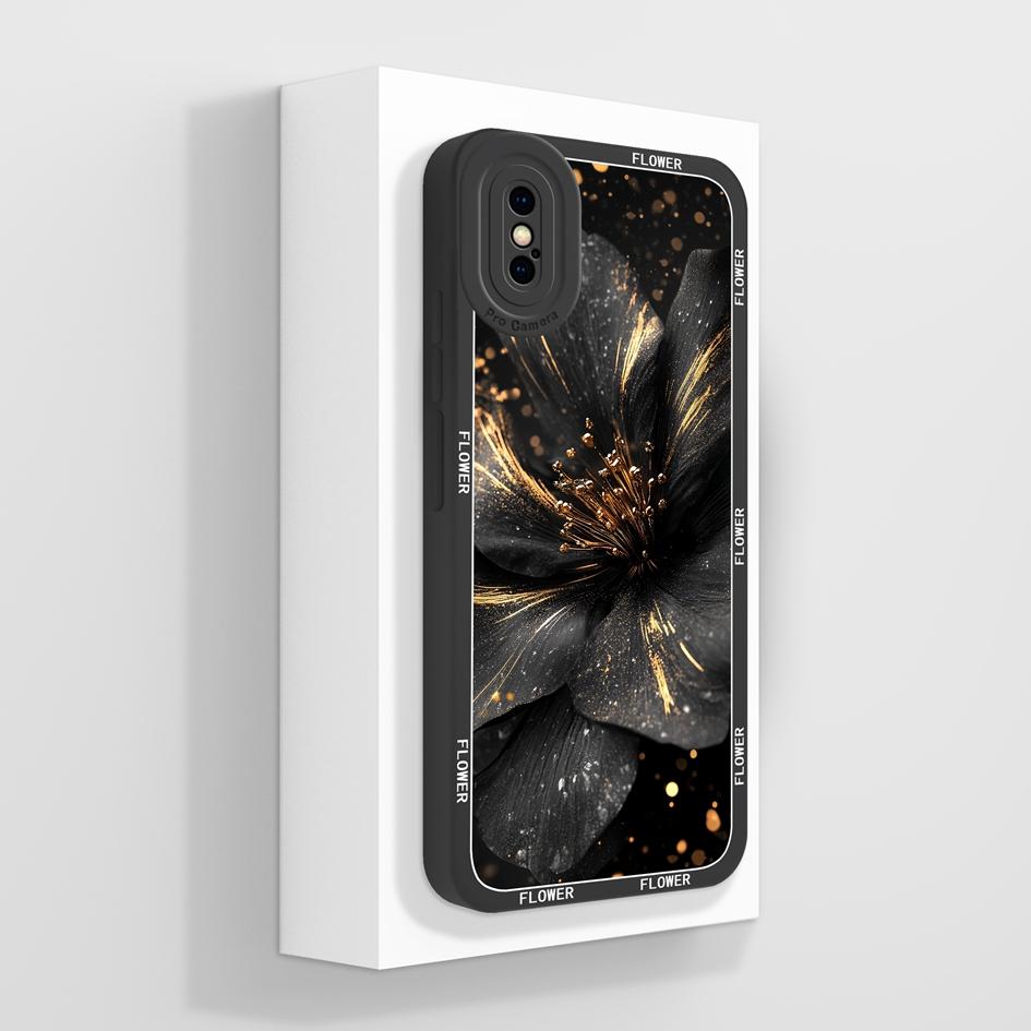 Для Apple iPhone X XR XS SE 6 7 8 11 12 Pro Max Plus Mini чехол для телефона роскошный цветочный узор мягкий жидкий силиконовый противоскользящий защитный чехол для iPhone