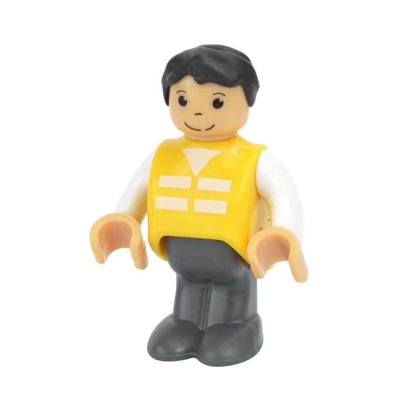 Все виды маленьких человечков, персонажи, деревянные аксессуары для железной дороги, фигурки членов семьи, рабочих, полицейских, врачей. Подходят для деревянных игрушек Biro