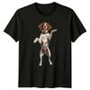 Brittany Spaniel Dog Standing Animals Unisexs TShirt Unisexs Tee Graphic Unisex Top