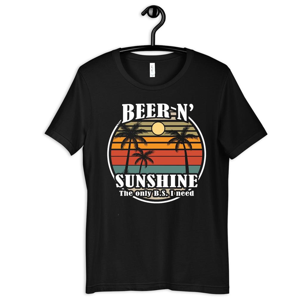 Beer N Sunshine Shirt, Beer and Sunshine T-Shirt, Funny Beer Beach Womens Tee, T-shirt, T-shirt, Tank Top