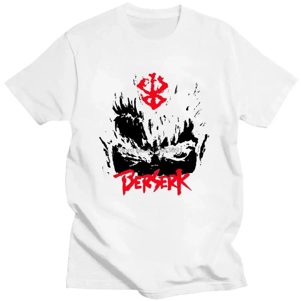 Футболка с графическим рисунком «Берсерк», повседневная футболка унисекс с ярким принтом в стиле хип-хоп, летняя хлопковая одежда унисекс в стиле Харадзюку