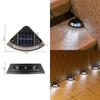 4PCS Solar Step Lamp Outdoor Home Garden Staircase Patio Lights Steps Walkway Lights Solar Lamp Outdoor LED Decorative Lights