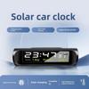 Car Solar Clock with Anti-Drowsiness Alarm, Voice Reminder, Thermometer, and Intelligent LED Lighting
