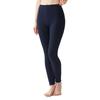 Gunze HOTMAGIC Cotton Warm Ribbed Lanvin Navy Leggings, MH8461, Women's, Blend, Moisture-Wicking, Heat-Generating, Innerwear, Material,