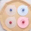 New Tea Coffee Lids Reusable Suction Cup Cover Silicone Cup Cover Leakproof Dustproof