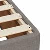 Bed Frame without Mattress Taupe 90 x 190 cm Fabric