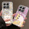 Милый Кот Маленькие Цветы Девушки Женщины Чехол для Телефона Для Xiaomi 14T 13T Pro 14Tpro 13Tpro 11 Lite 5G NE Ударопрочный Бампер Fundas Крышка