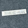 Emblema ABS con letras plateadas y negras B20 B30 D30 450 650 para Mercedes Benz Brabus C W203 W204 W205 Coupe, insignia para ma