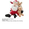 Christmas Eve Gift for Friends Santa Claus Figurine, Resin Elk Statue, Cute Decoration Indoor Scene Holiday Desktop Home Tabletop Fireplace