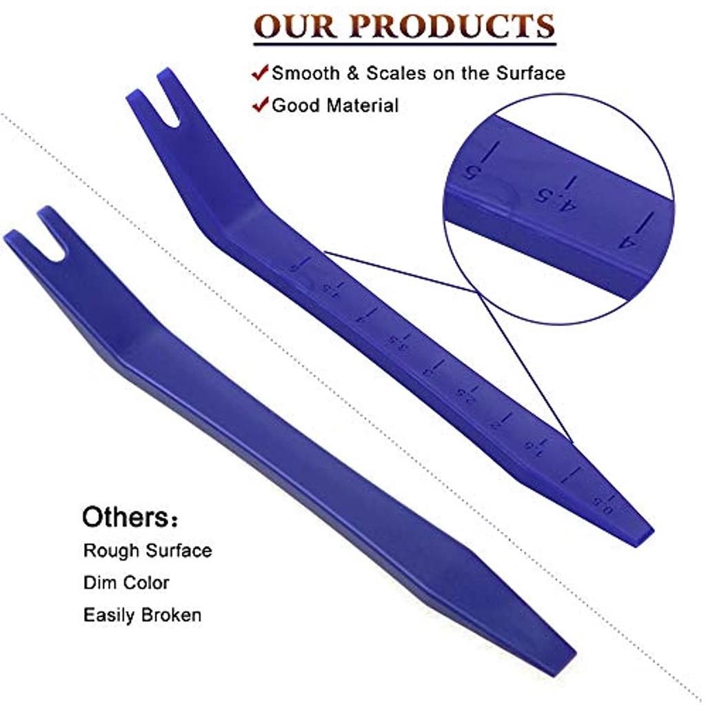 Набор из 5 клиньев для отделки салона автомобиля, инструмент для разборки, инструмент для внутренней обшивки двери, инструмент для ремонта внутренней обшивки автомобиля, средство для снятия клинового зажима.