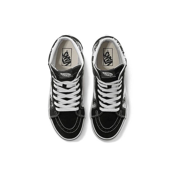 Vans Sk8 Переиздание Высокие Кеды для Скейтбординга Унисекс Кроссовки Черный Белый VN0A4BV8TY9