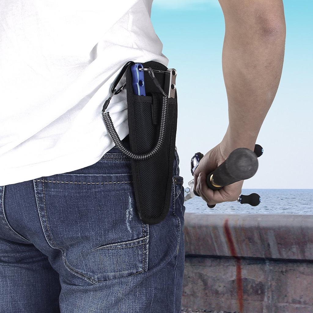 Booms Fishing T4 Spiral Cord with Wire Attachment (6 Black)