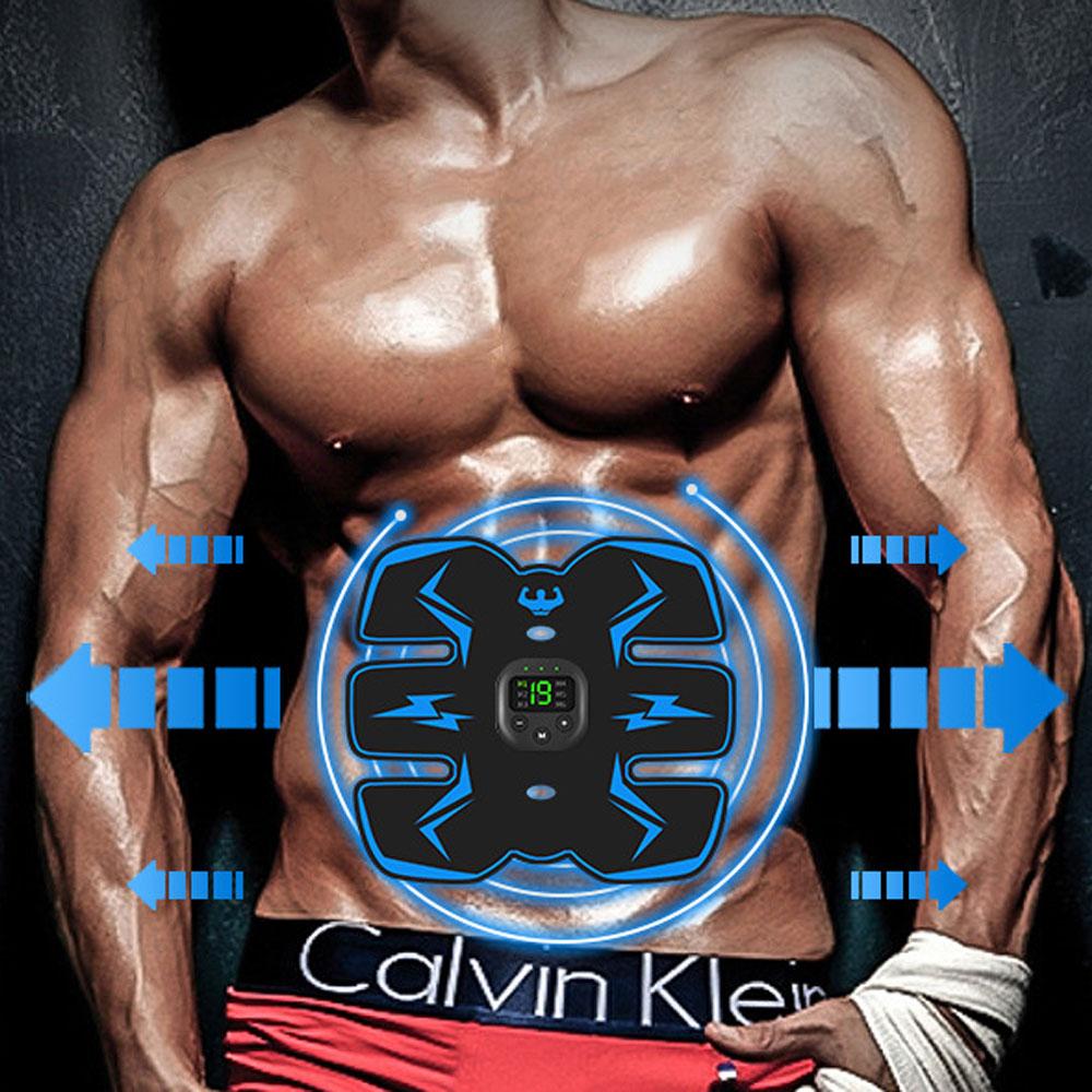 Ems Electric Muscle Stimulator Waist Trainer Belt Portable Slimming Massage Workout Belt For Home Gym Fitness Body Shaping Equipment