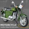 Модель мотоцикла Чехословакия Jawa250 в масштабе 1/10, литая из сплава, со звуком и светом, автоцикл, изысканные настольные украшения, подарки