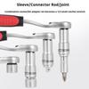 17-Piece Ratchet Socket Set with Double-Action Wrench, 12-Point Socket Bits, Extension Bar, Screwdriver Tools