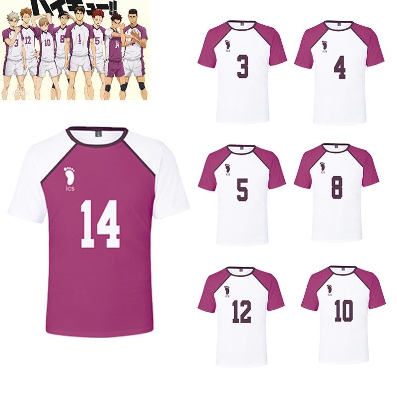 Anime Haikyuu Jersey 3D Print Sports Kid Tee Summer Men Women Short Sleeve Y2k Top Harajuku Cosplay Volleyball T-shirts