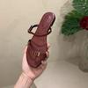 Flat Shoes Simple Slippers New Retro Buckle Sandals