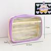 Transparent Storage Bag Multifunction Student Stationery Fashion Pencil Case  Cosmetic Organizer