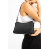 Women's Lined Zipper Closure Baguette Ring Handbag And Shoulder Bag