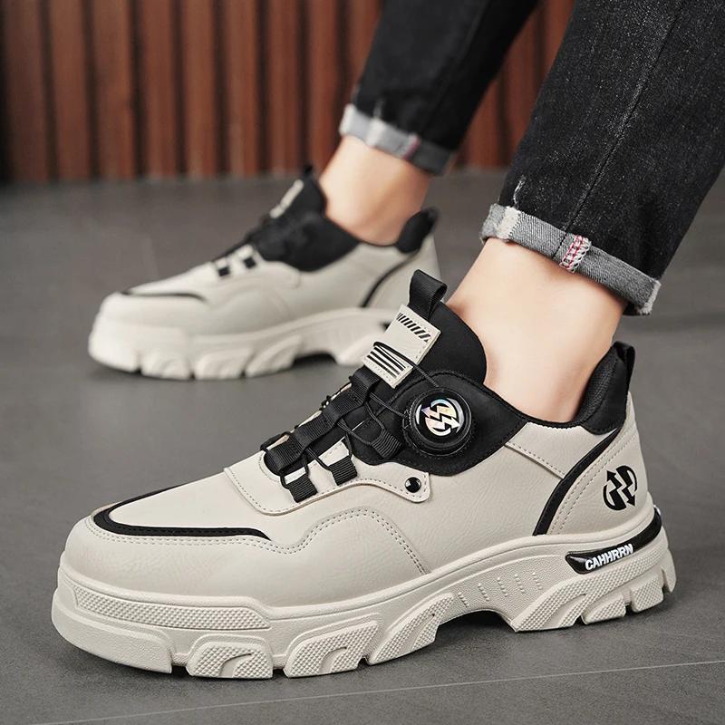 Модные мужские повседневные кроссовки из кожи для отдыха на платформе Модные роскошные дизайнерские спортивные ботинки для бега, работы, скейтборда, тенниса