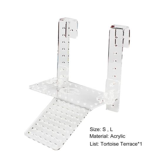 Платформа для купания черепах, лестница для восхождения, террариум, ландшафтный дизайн, акриловая подвесная черепаха, терраса для отдыха, рептилия