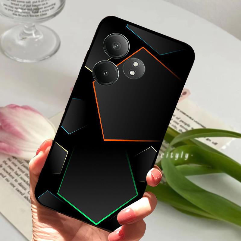 Для Realme GT 6 GT6 Чехол Ударопрочный Мягкий ТПУ Силиконовый Чехол для Телефона Для Realme GT 6T Capa Realme GT6 GT6T Мультяшный Матовый Бампер