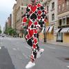 Летний спортивный костюм для мужчин, модная футболка с 3D принтом и длинными рукавами, комплекты брюк, повседневные спортивные штаны большого размера, одежда для бега, костюмы