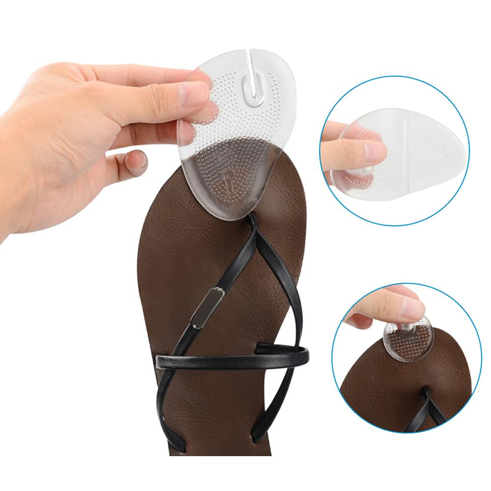 Невидимые шлепанцы, сандалии, подушечки для передней части стопы, силиконовые противоскользящие подушечки для пятки на полметра, разделительные подушечки для пальцев, массажные стельки, вставки